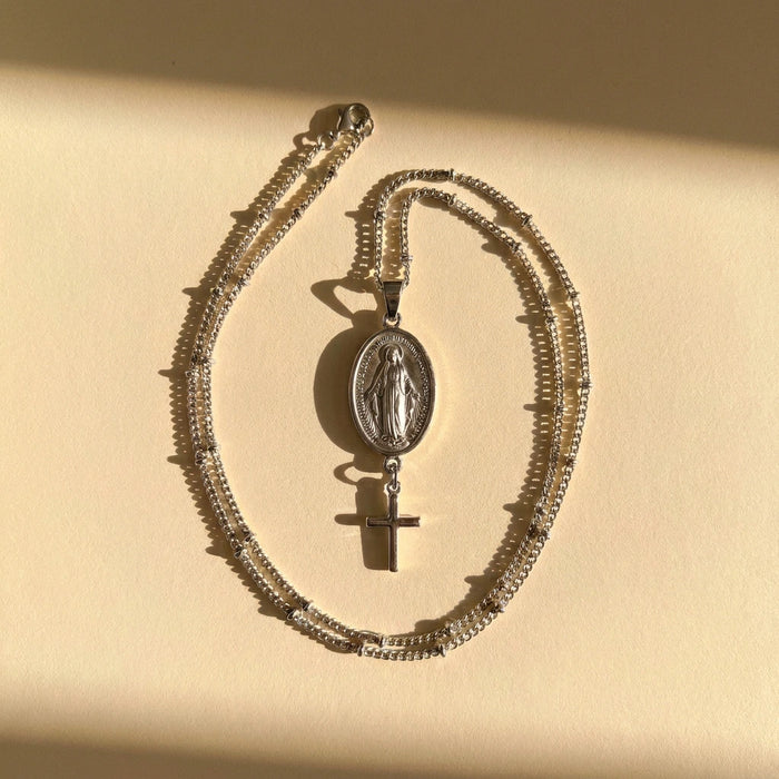 The Titanium Steel Miraculous Medal Necklace