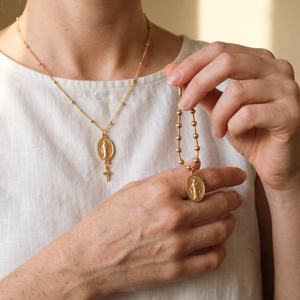 The Miraculous Medal Pair