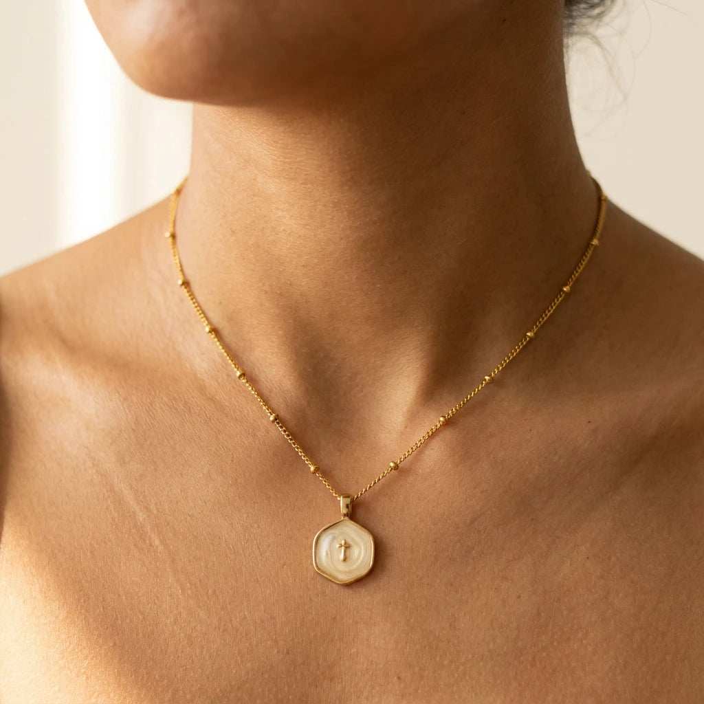 The Sacred Flame Cross Necklace