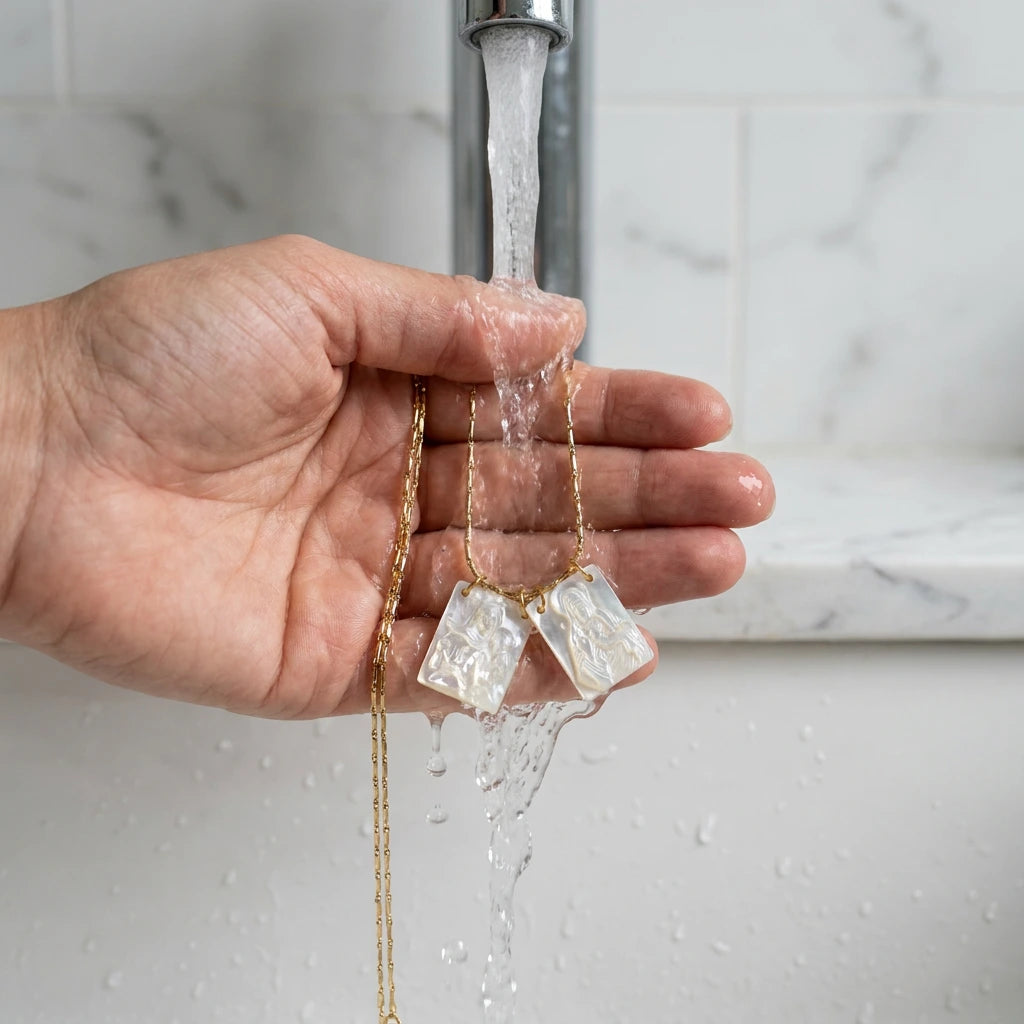 Mother of Pearl. Carved by Hand.