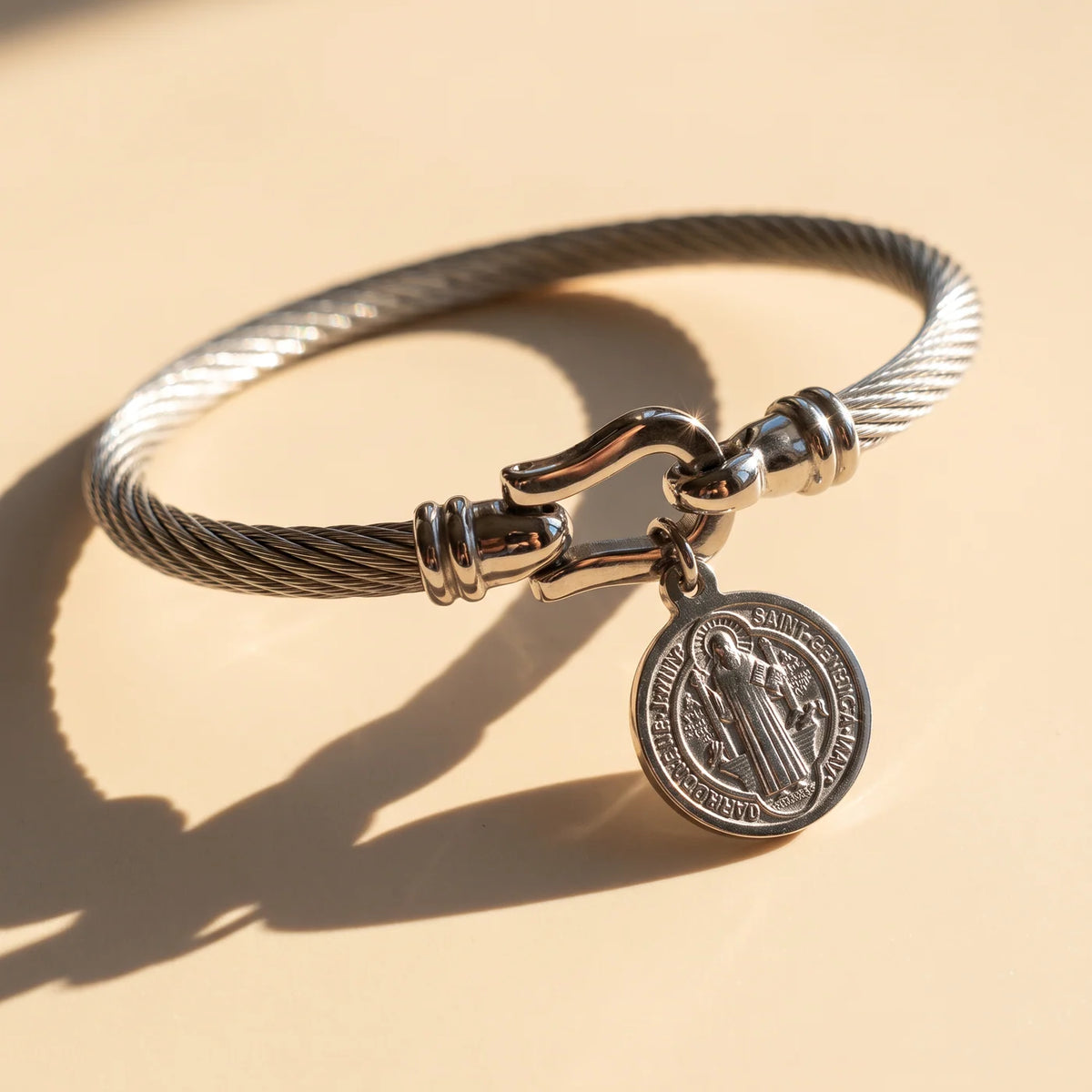 The Titanium Steel Saint Benedict Bracelet