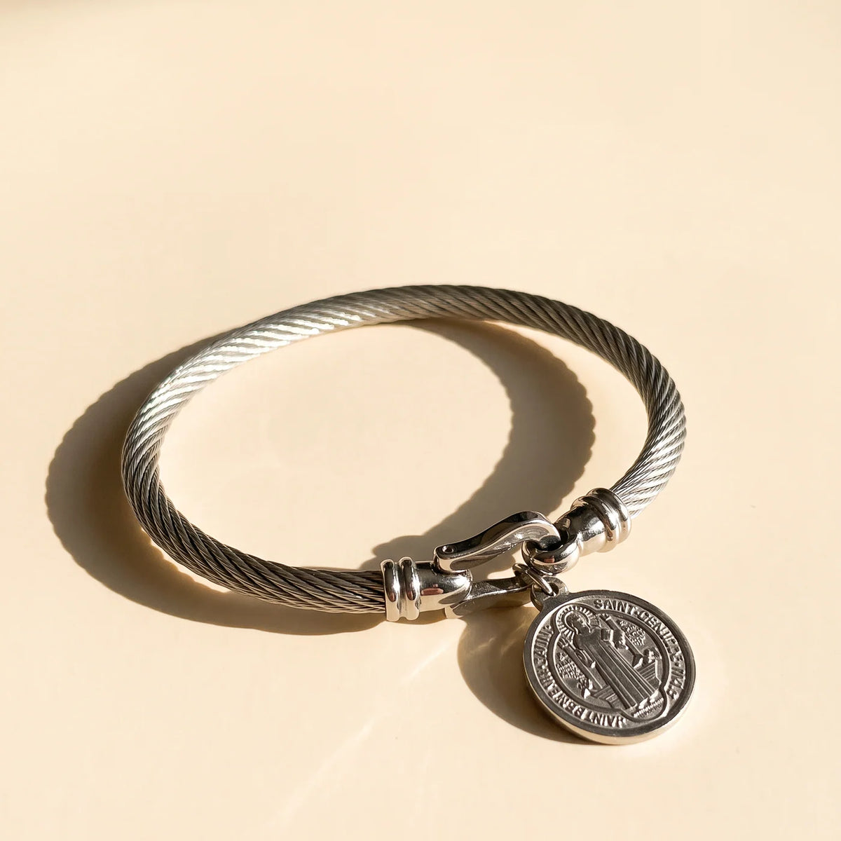 The Titanium Steel Saint Benedict Bracelet