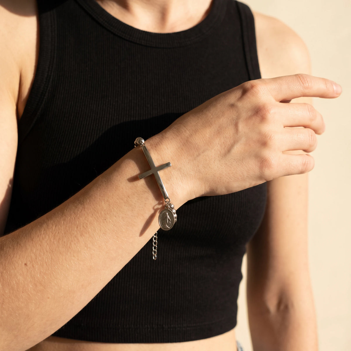 The Titanium Steel Mother & Son Bracelet