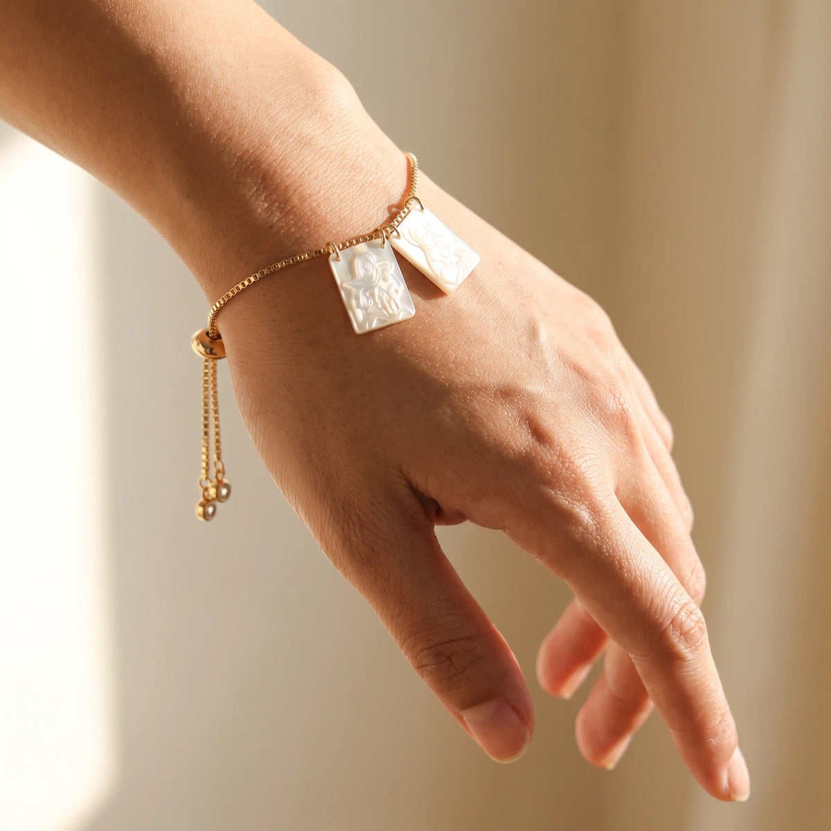 The Gold Plated Scapular Bracelet