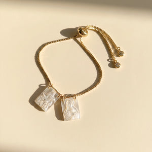 The Gold Plated Scapular Bracelet