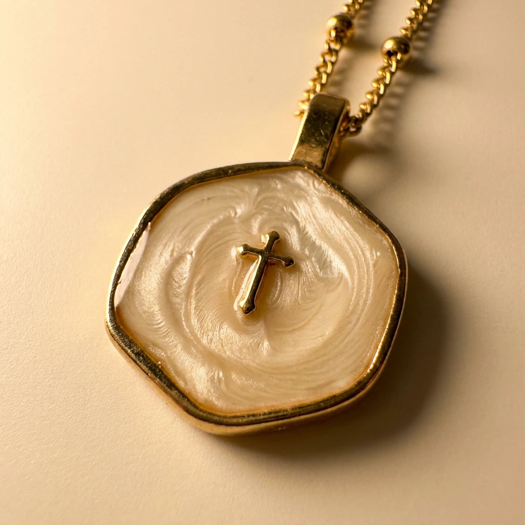 The Sacred Flame Cross Necklace