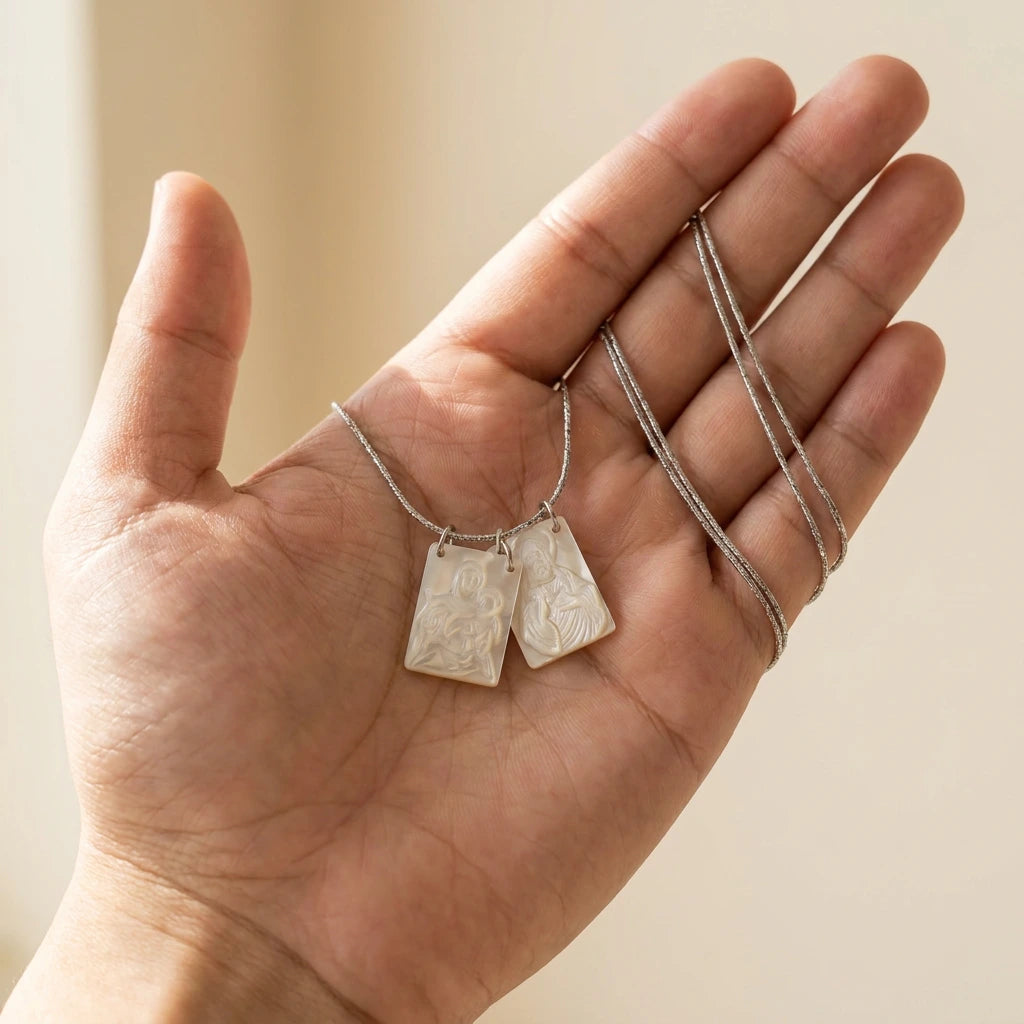 The Titanium Steel Scapular Necklace
